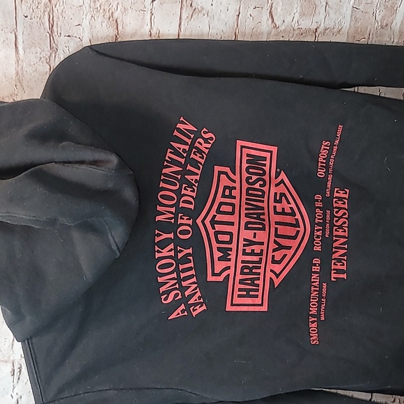 Harley davidson zip up hoodie Smoky mountains men's small - Picture 4 of 5